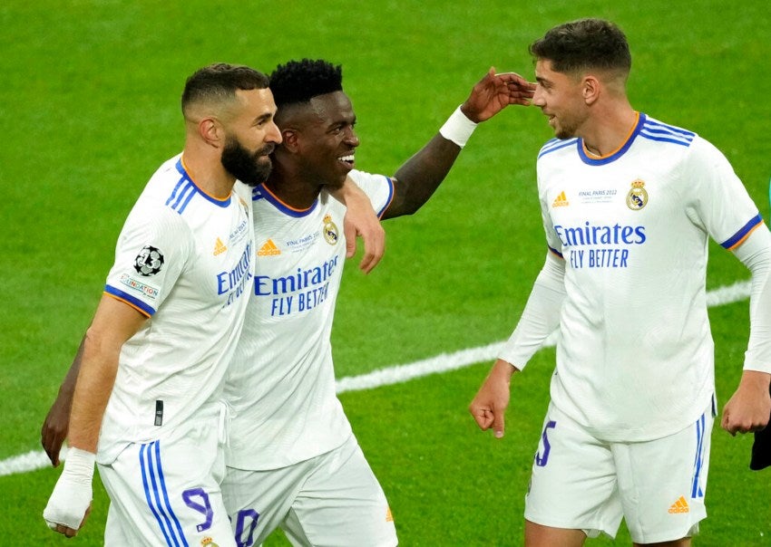 Benzema, Vinicius y Valverde en la Final de la Champions League