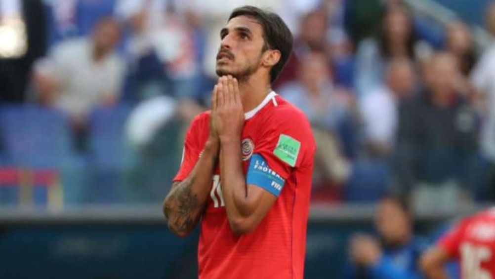 Bryan Ruiz en un partido de Costa Rica