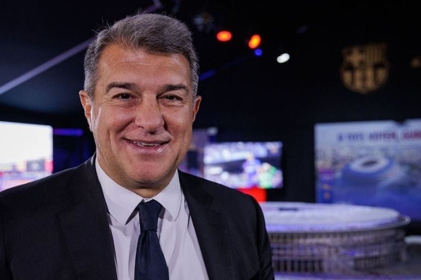 Joan Laporta tras ser anunciado como presidente del Barcelona