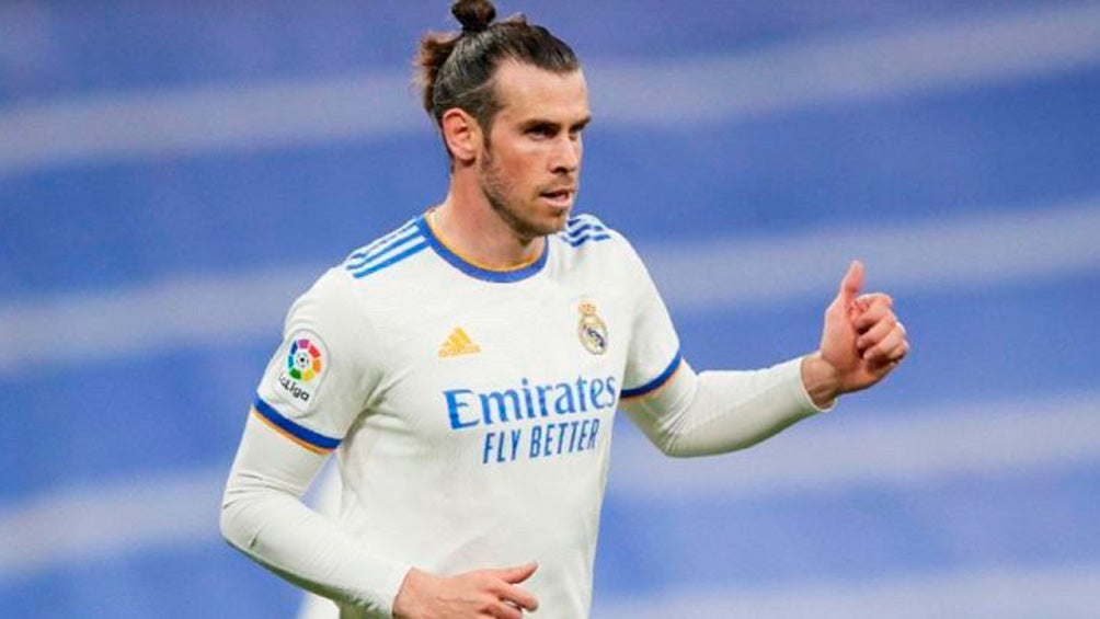 Gareth Bale jugando partido con el Real Madrid en LaLiga