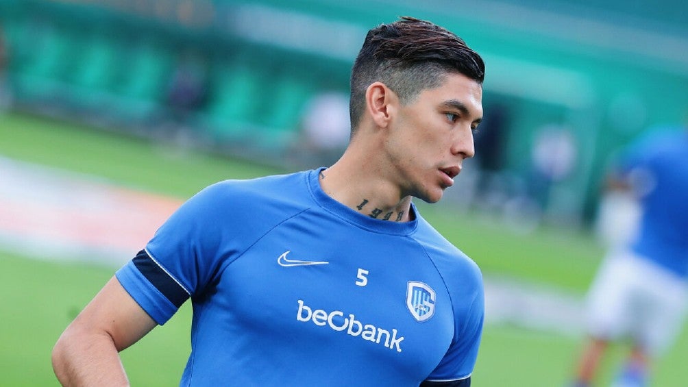 Gerardo Arteaga durante un partido con el Genk