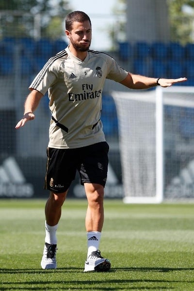 Eden Hazard en entrenamiento