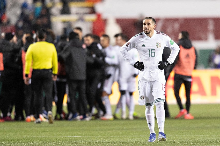 HH en un partido de la Selección Mexicana