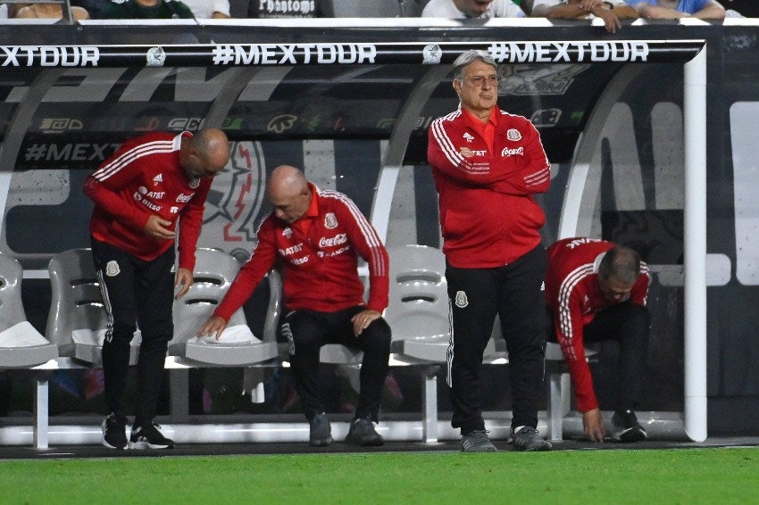 Martino en el partido vs Uruguay