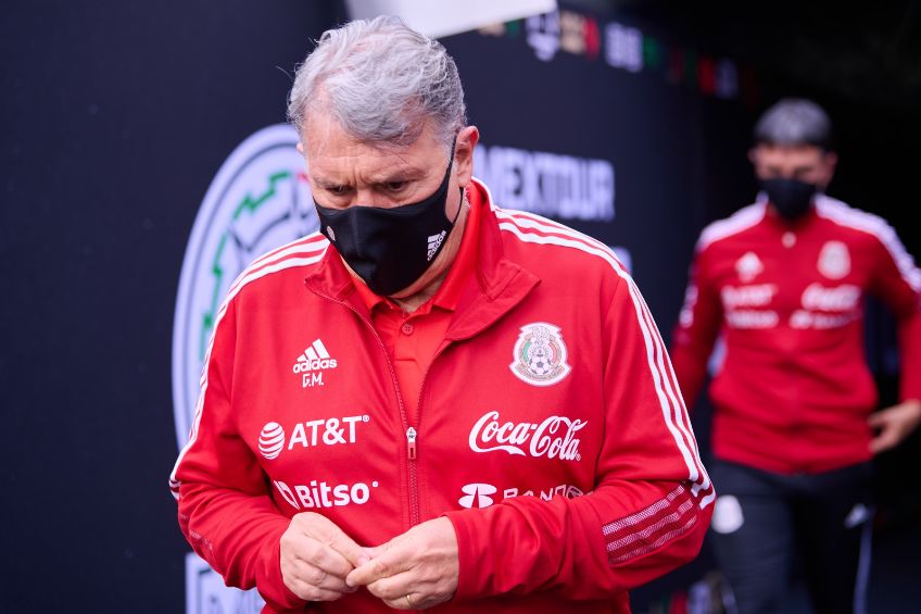 Gerardo Martino durante el partido de México