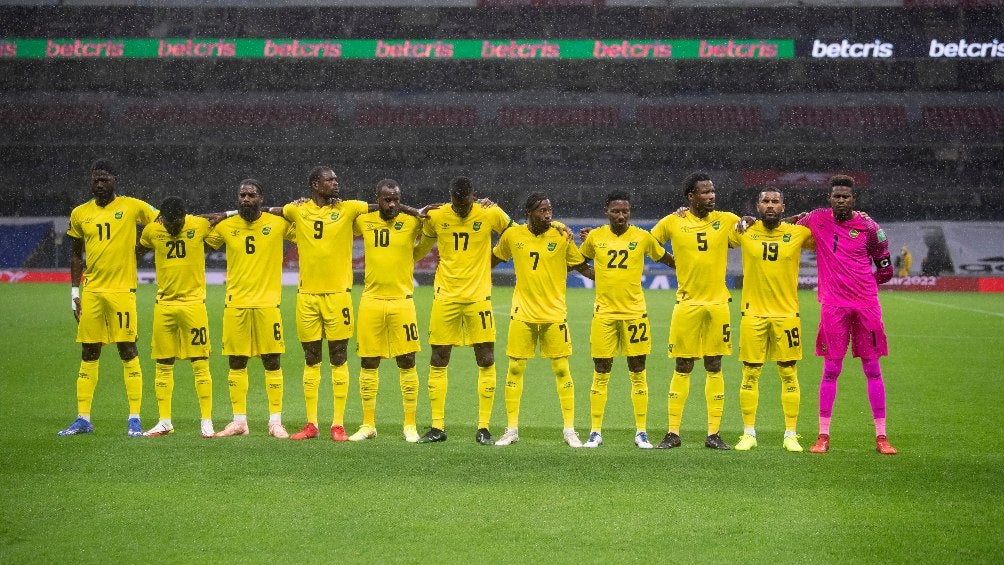 Selección de Jamaica en un partido vs México