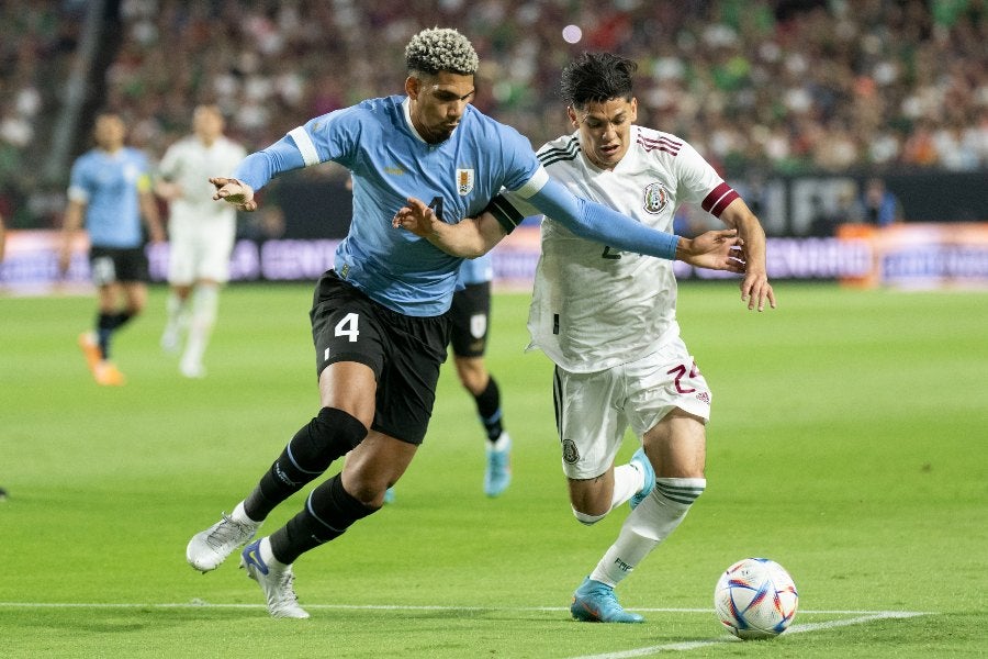 Gerardo Arteaga durante un partido con el Tri