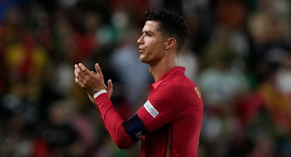 Cristiano Ronaldo tras un partido de Portugal