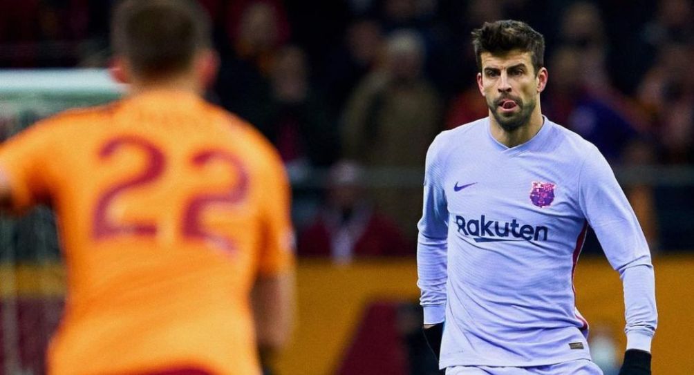 Gerard Piqué jugando con el Barcelona