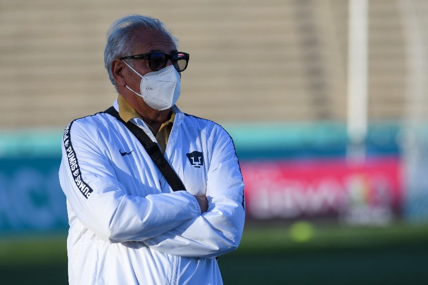 Cuéllar en un partido de Pumas Femenil