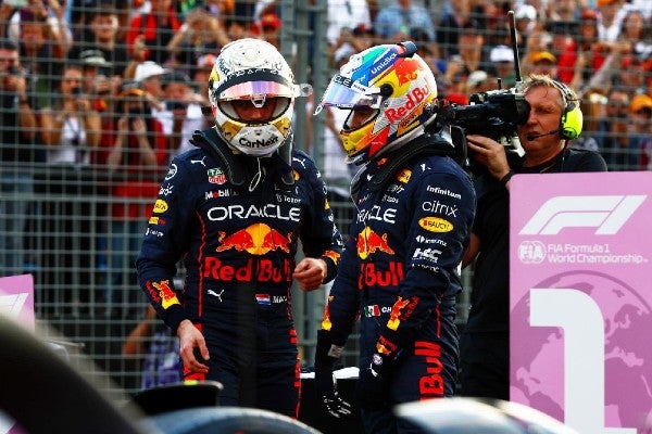 Pérez y Verstappen en el Gran Premio de Australia