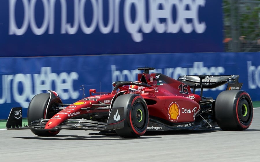 Leclerc en la pista de Canadá