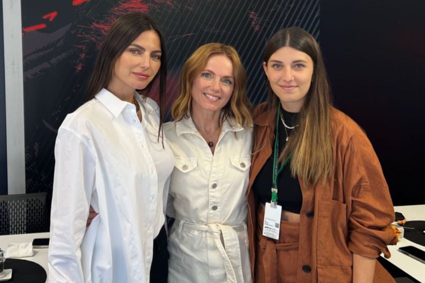 Carola Martínez disfrutando del Gran Premio de Canadá