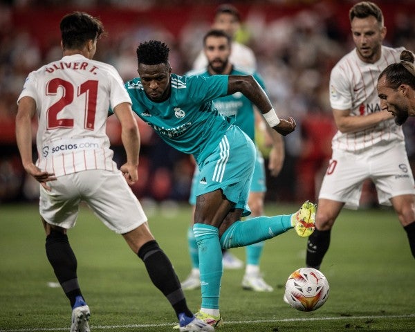 Vinícius Jr en acción con el Real Madrid