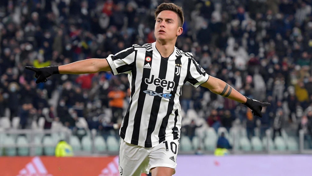 Paulo Dybala celebrando un gol de la Juventus