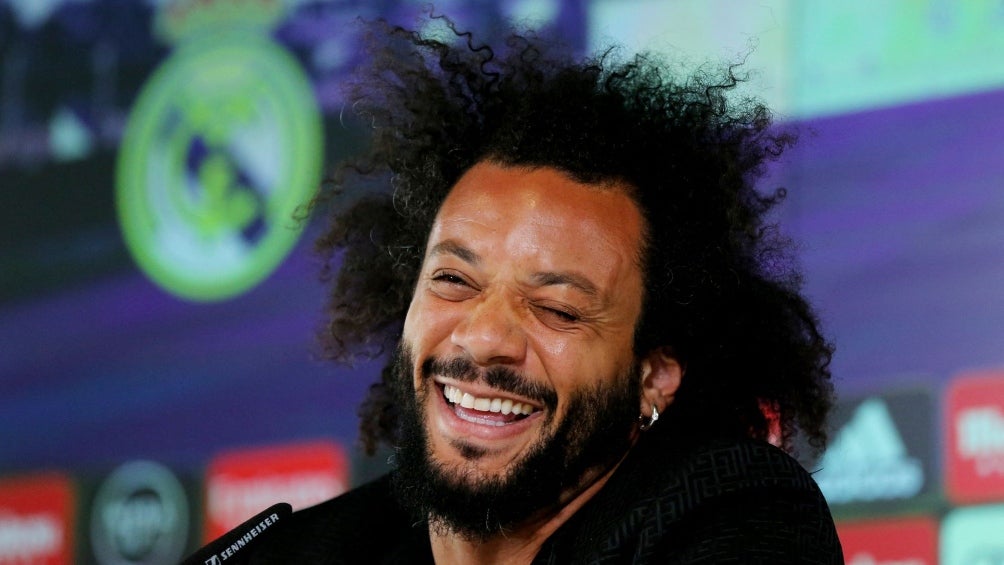 Marcelo celebrando la Champions League