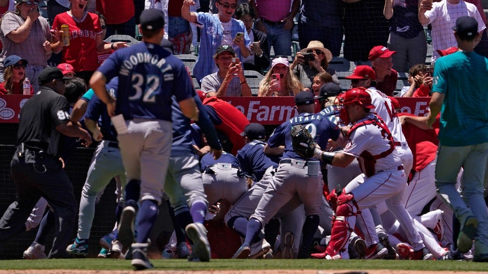 MLB: Trifulca en el Angels vs Mariners dejó ocho expulsados