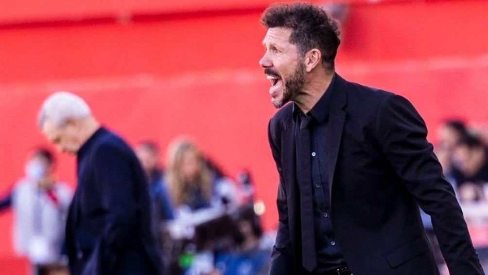 Simeone durante el partido