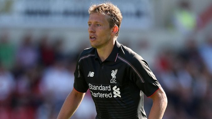 Lucas Leiva como jugador del Liverpool