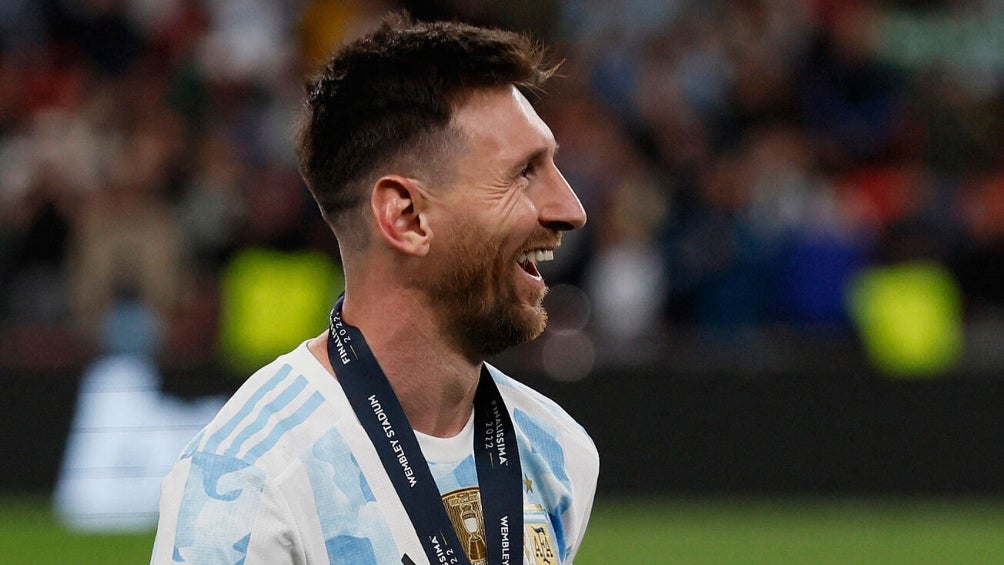 Messi tras ganar la Finalissima 