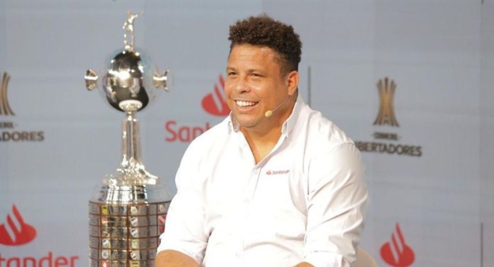 Ronaldo en un evento de la Copa Libertadores