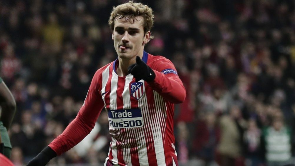 Griezmann en un partido del Atlético de Madrid