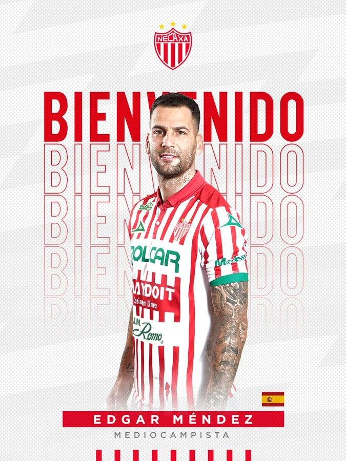 Edgar Méndez con los colores del Necaxa