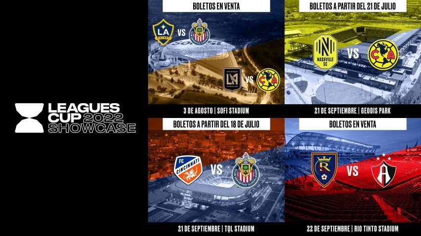 Partidos de la Leagues Cup Showcase