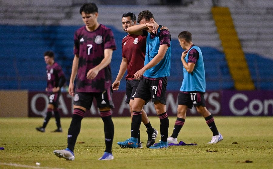 Jugadores de la Selección Mexicana Sub 20 tras eliminación