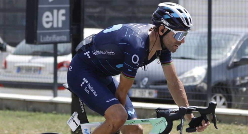 Alejandro Valverde durante una competencia