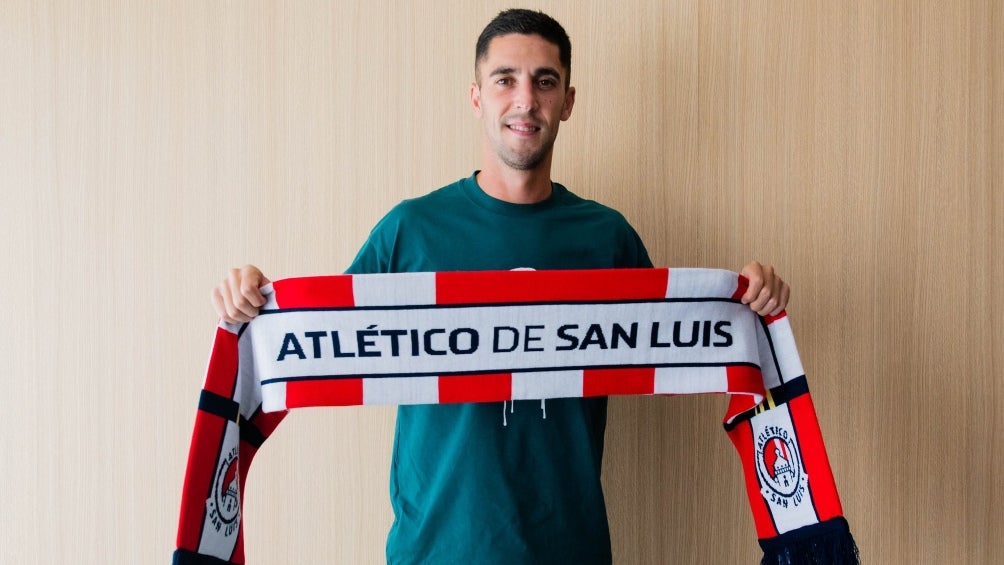 Sabin Merino en su presentación con San Luis