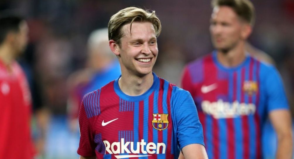 Frenkie de Jong tras un partido del Barcelona