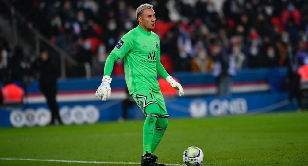 Keylor Navas jugando con el PSG