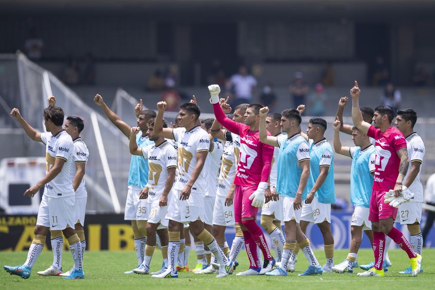 Jugadores de Pumas tras un partido