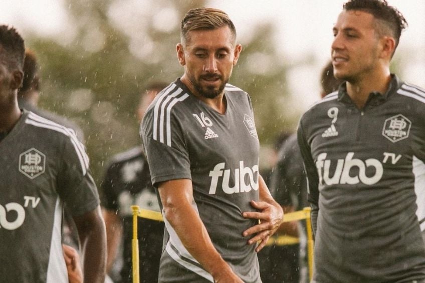 Héctor Herrera entrenando con el Houston Dynamo