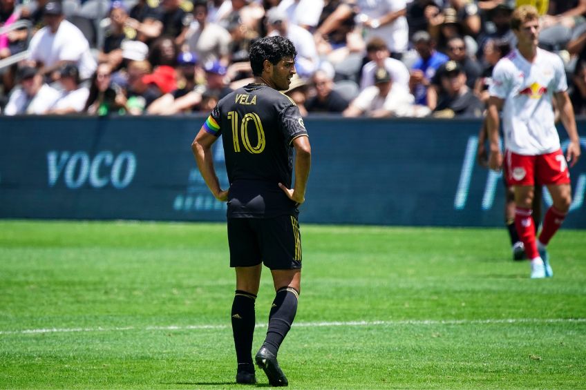 Carlos Vela durante un partido del LAFC