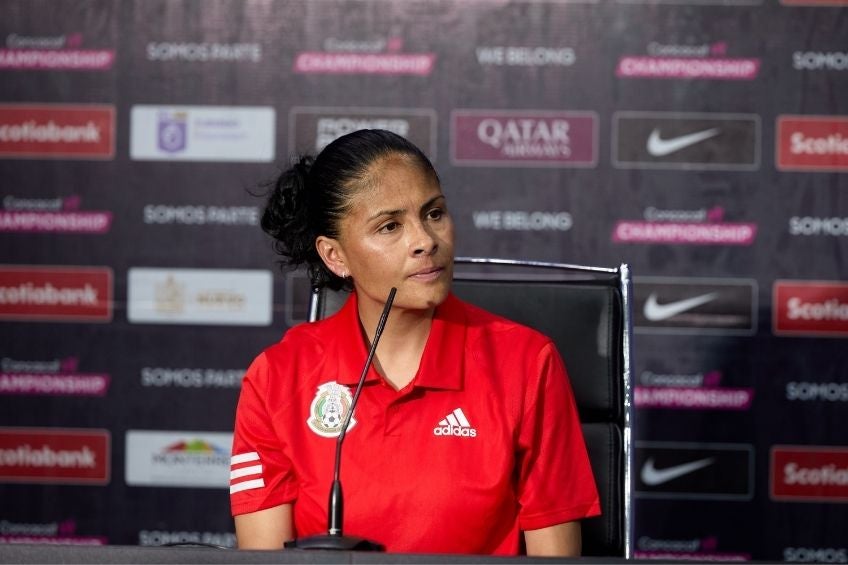 Mónica Vergara en conferencia de prensa