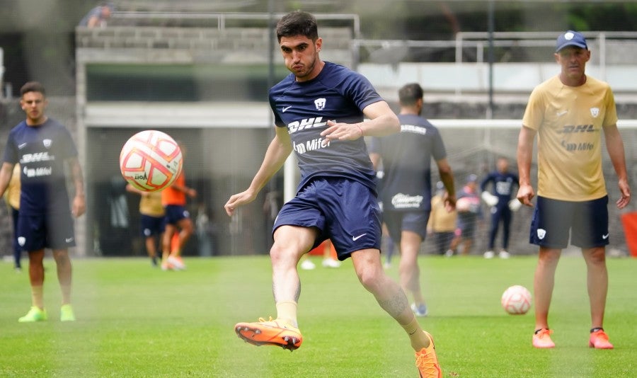 Del Prete en entrenamiento