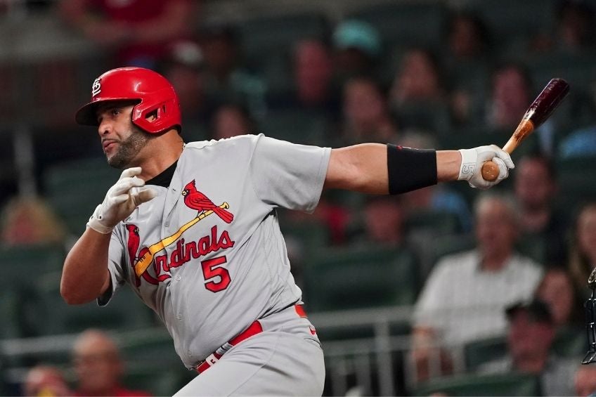 Albert Pujols durante un partido de los Saint Louis Cardinals