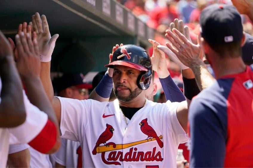 Albert Pujols durante un partido de los Saint Louis Cardinals