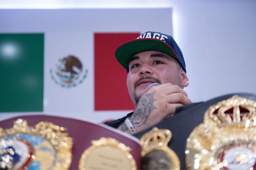 Andy Ruiz en conferencia de prensa