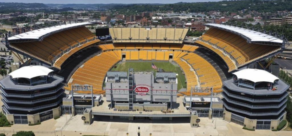 El estadio de Pittsburgh visto desde las alturas