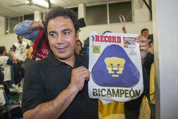 Hugo Sánchez en el bicampeonato de Pumas