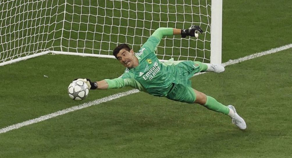 Thibaut Courtois durante un partido del Real Madrid