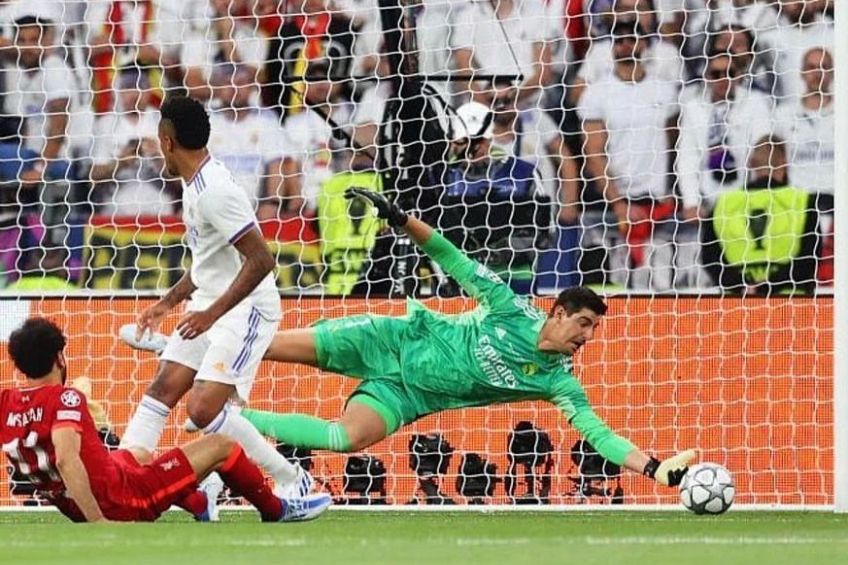 Thibaut Courtois durante un partido del Real Madrid