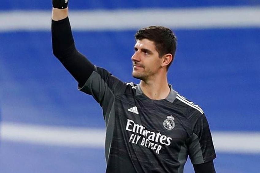 Thibaut Courtois durante un partido del Real Madrid