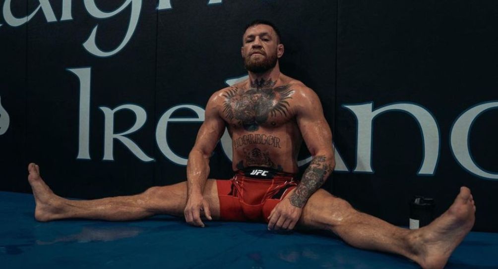 Conor McGregor tras un entrenamiento