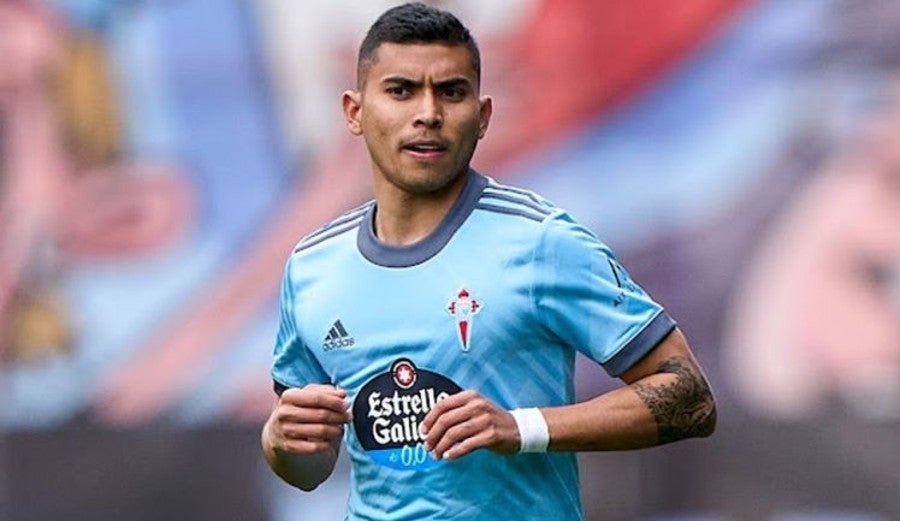 Pineda con el Celta 