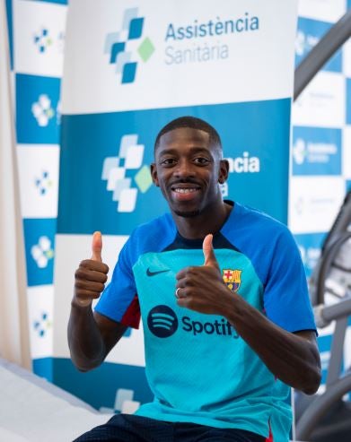 Dembélé tras superar pruebas médicas