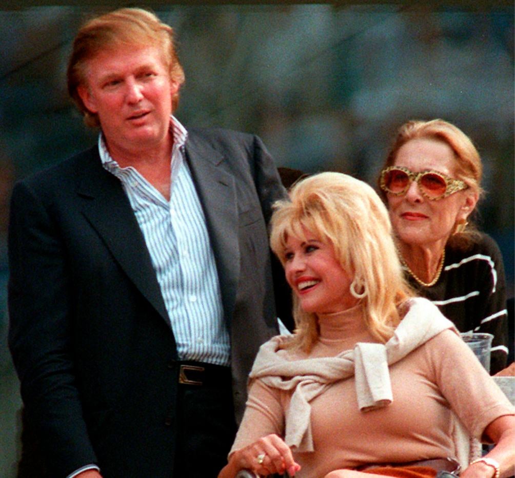 Ivana y Donald Trump en los años ochentas